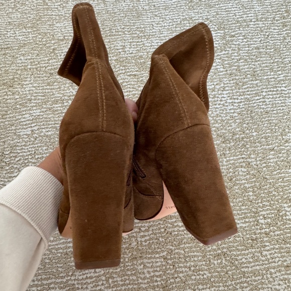 Loeffler Randall Isla Brown Booties Size 6 - Picture 3 of 6